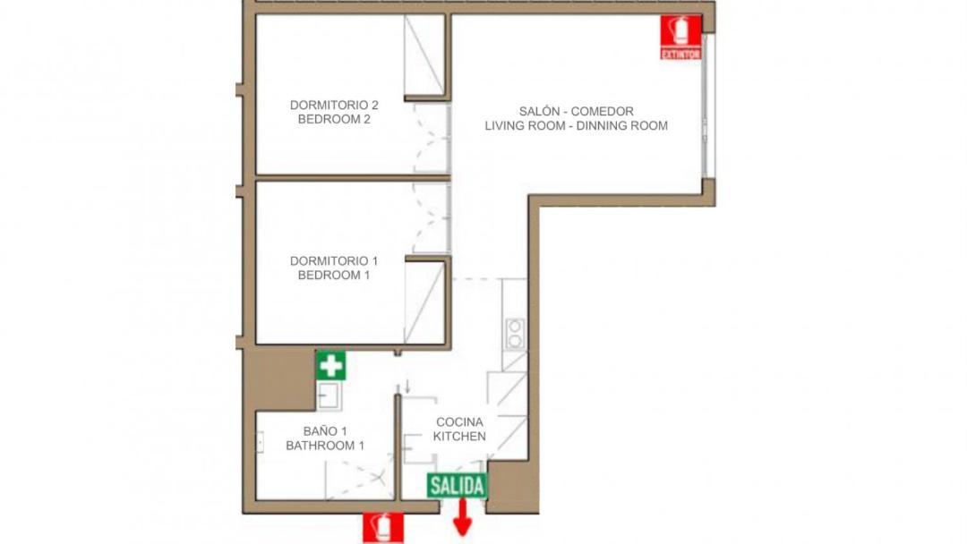 2 Bedrooms 1 Bathroom Furnished - Justicia - Executive Style - Mintystay Мадрид Екстер'єр фото